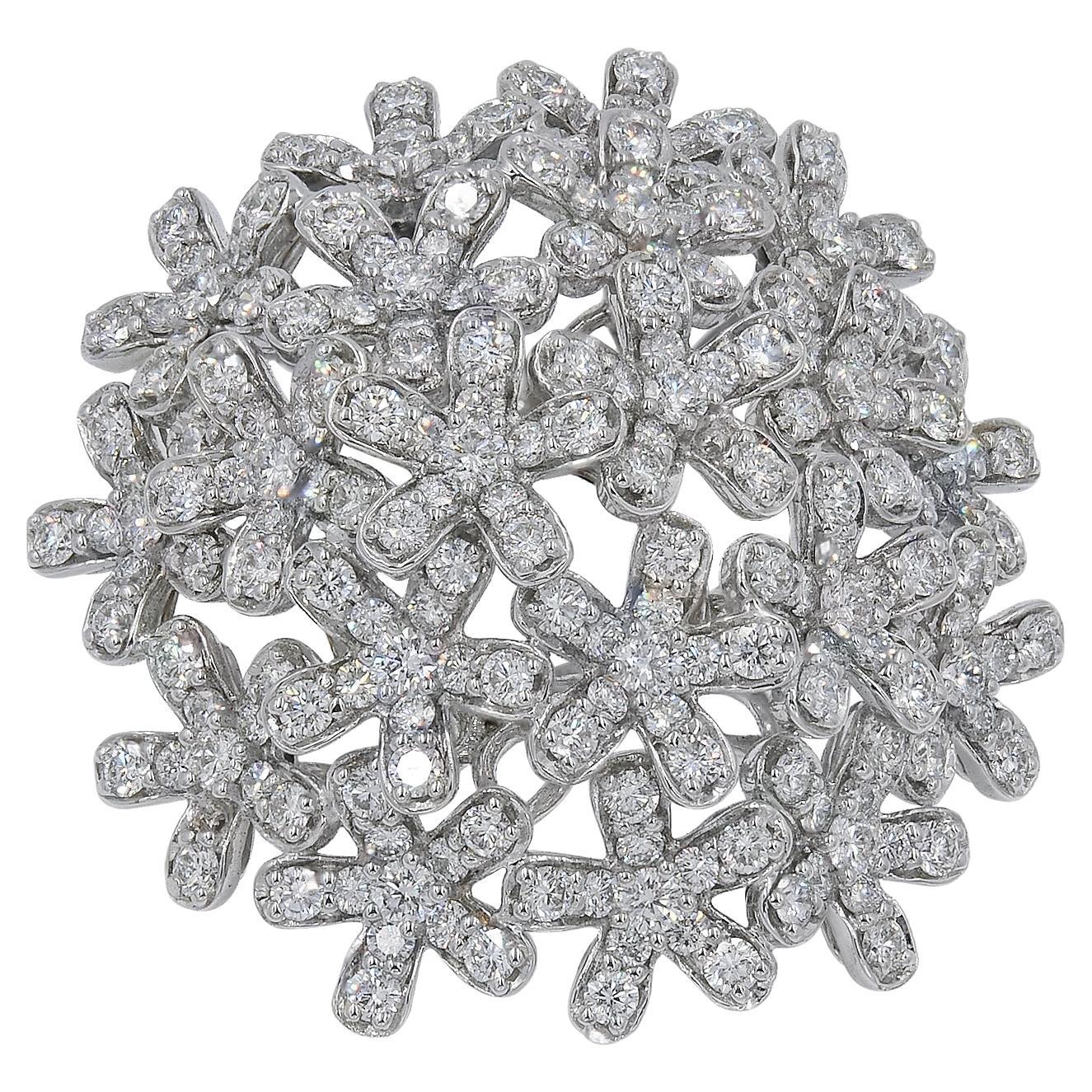 Van Cleef & Arpels Socrate-Ring aus Weißgold mit Diamanten im Angebot