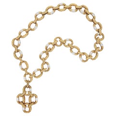 Vintage Van Cleef & Arpels Diamond Yellow Gold Necklace - Bracelet