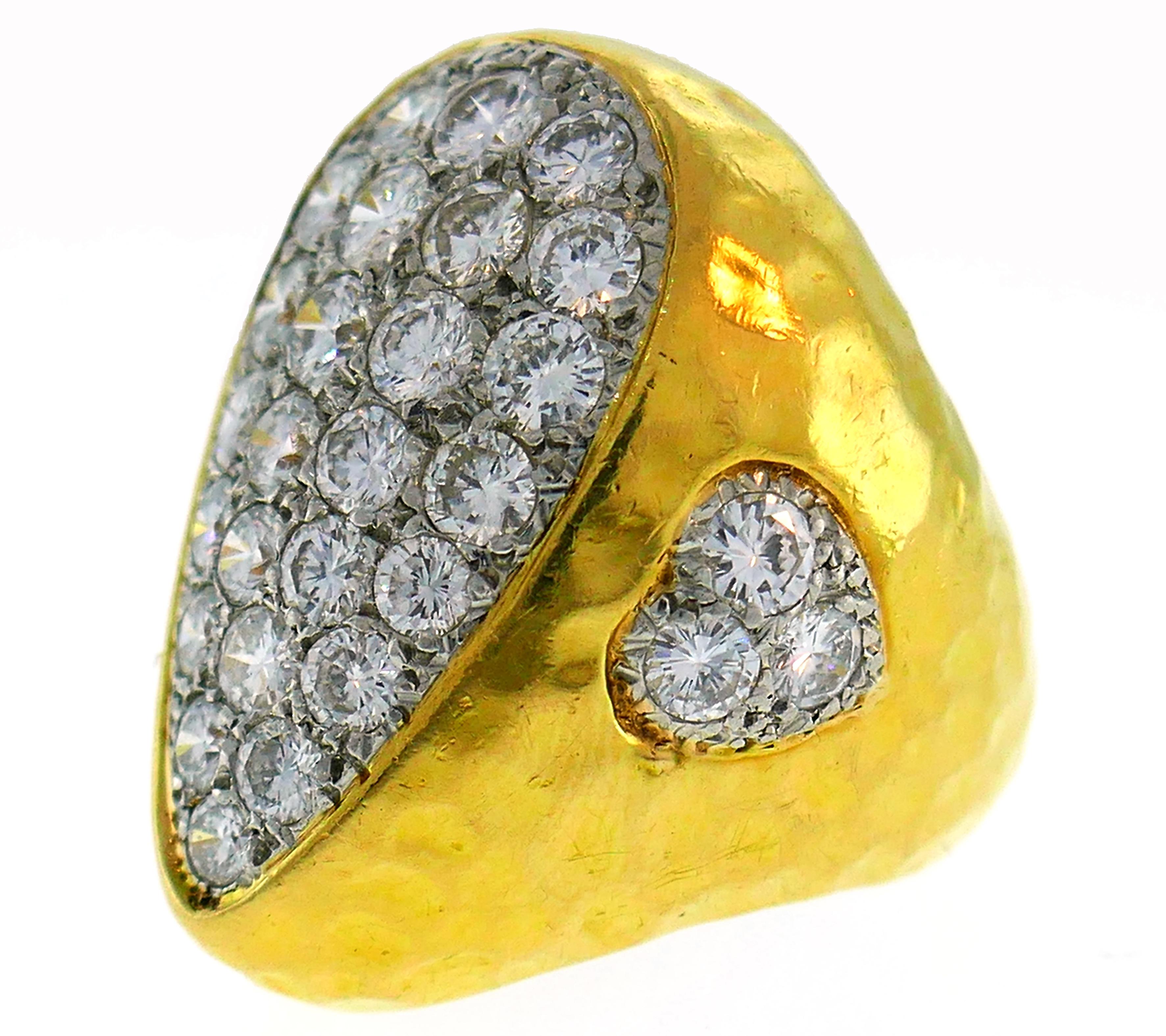 Van Cleef & Arpels Diamond Yellow Gold Ring, 1980s 5