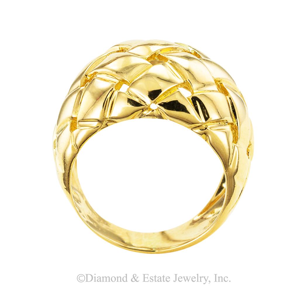 Contemporary Van Cleef & Arpels Domed Gold Ring