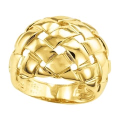 Van Cleef & Arpels Domed Gold Ring