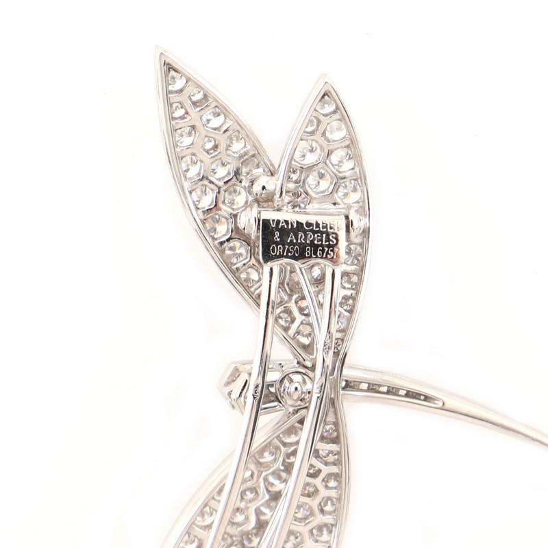 Van Cleef & Arpels Dragonfly Brooch 18k White Gold and Diamonds 1