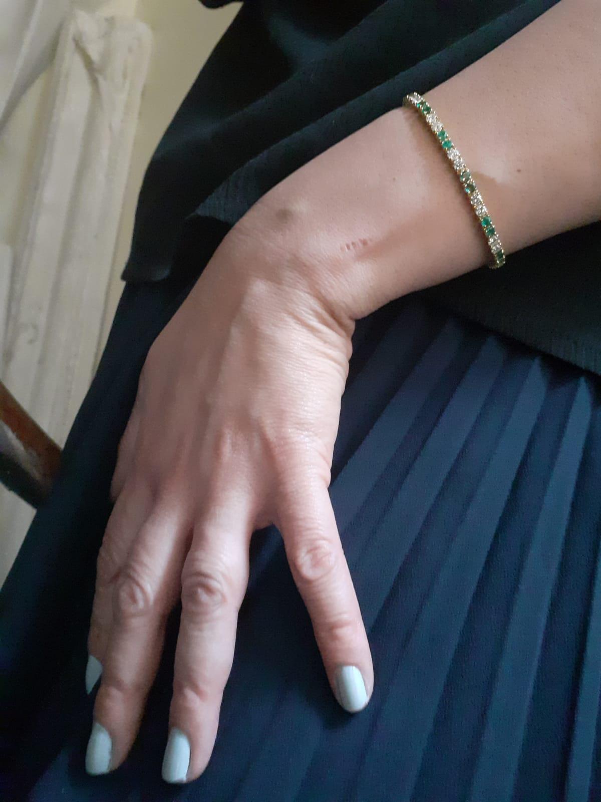 van cleef emerald bracelet