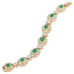 Used Van Cleef & Arpels Emerald & Diamond Bracelet