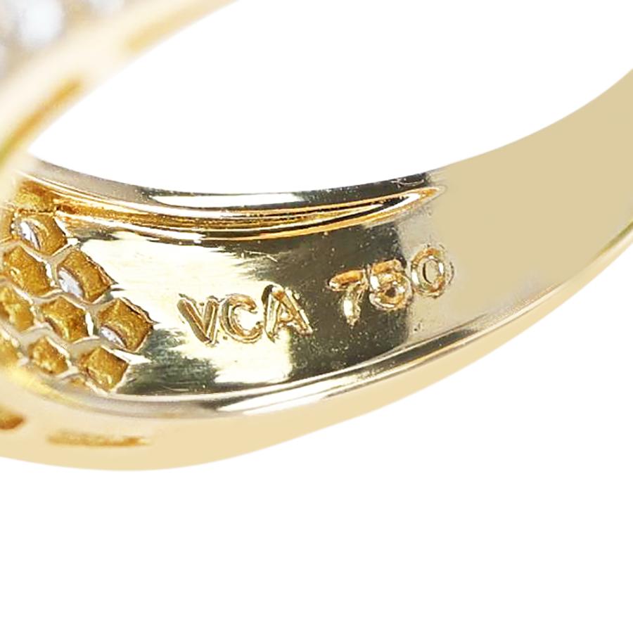 Van Cleef & Arpels Ring mit Smaragdherzen und runden Diamanten (Rundschliff)