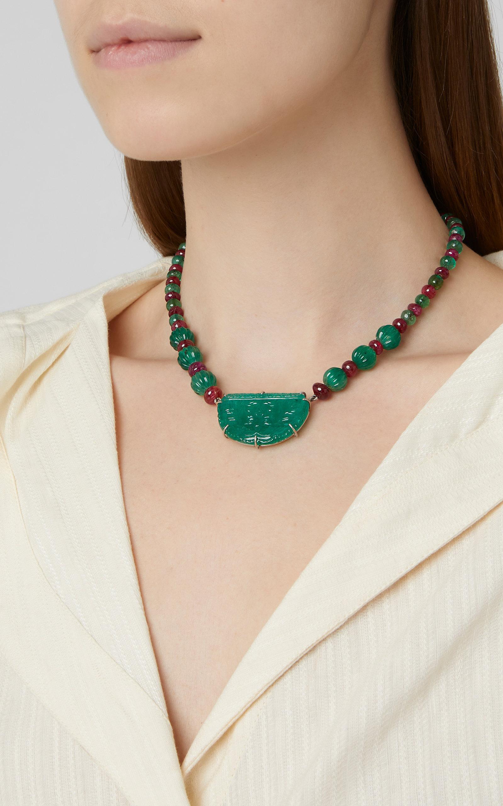 van cleef emerald necklace