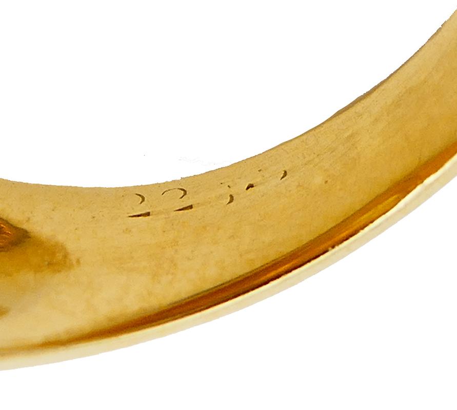 Van Cleef & Arpels: 18 Karat Gold Set aus Ring-Ohrringen und Emaille im Angebot 6