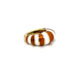 Van Cleef & Arpels Enamel Gold Ring, French, C. 1960