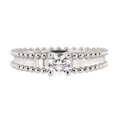 Van Cleef & Arpels Estelle Solitaire Ring Platinum with RBC Diamond D/VVS 1 0.30
