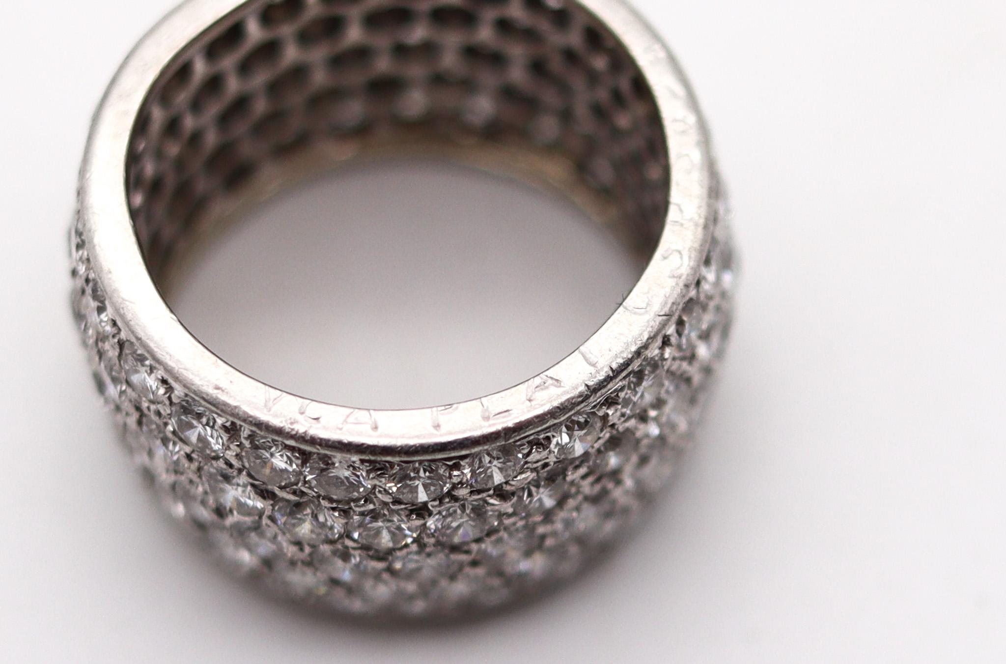 Van Cleef & Arpels Eternity Band In Platinum With 6.77 Ctw In VVS Diamonds In Excellent Condition For Sale In Miami, FL