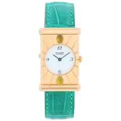 Van Cleef & Arpels Façade 18 Karat Yellow Gold Vintage Watch