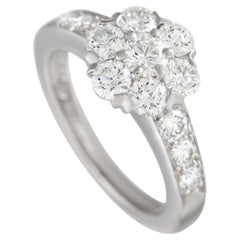Van Cleef & Arpels Fleurette 18k White Gold 1.0 Carat Diamond Ring