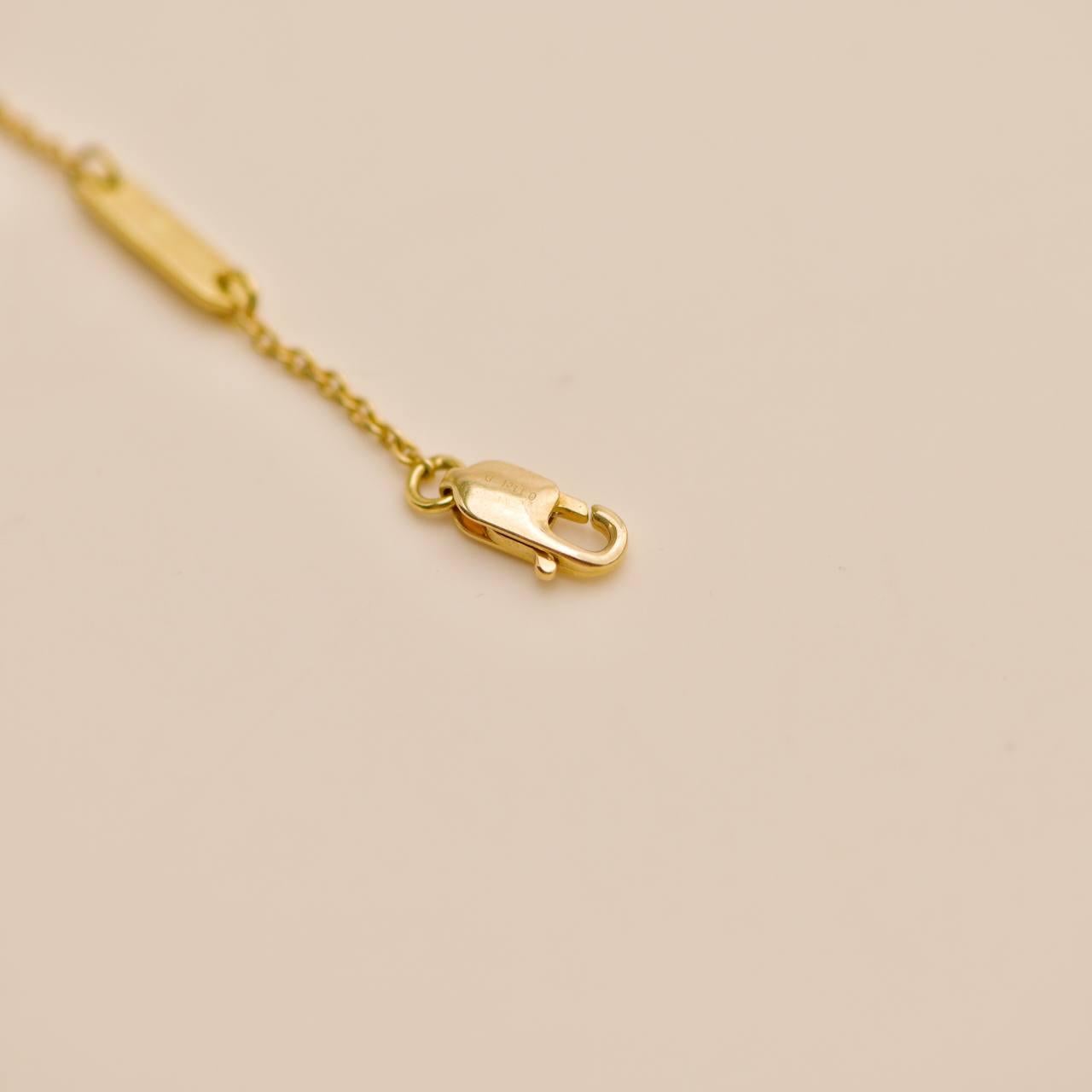 Collana Van Cleef & Arpels Fleurette con diamanti in oro giallo 18 carati in vendita 5