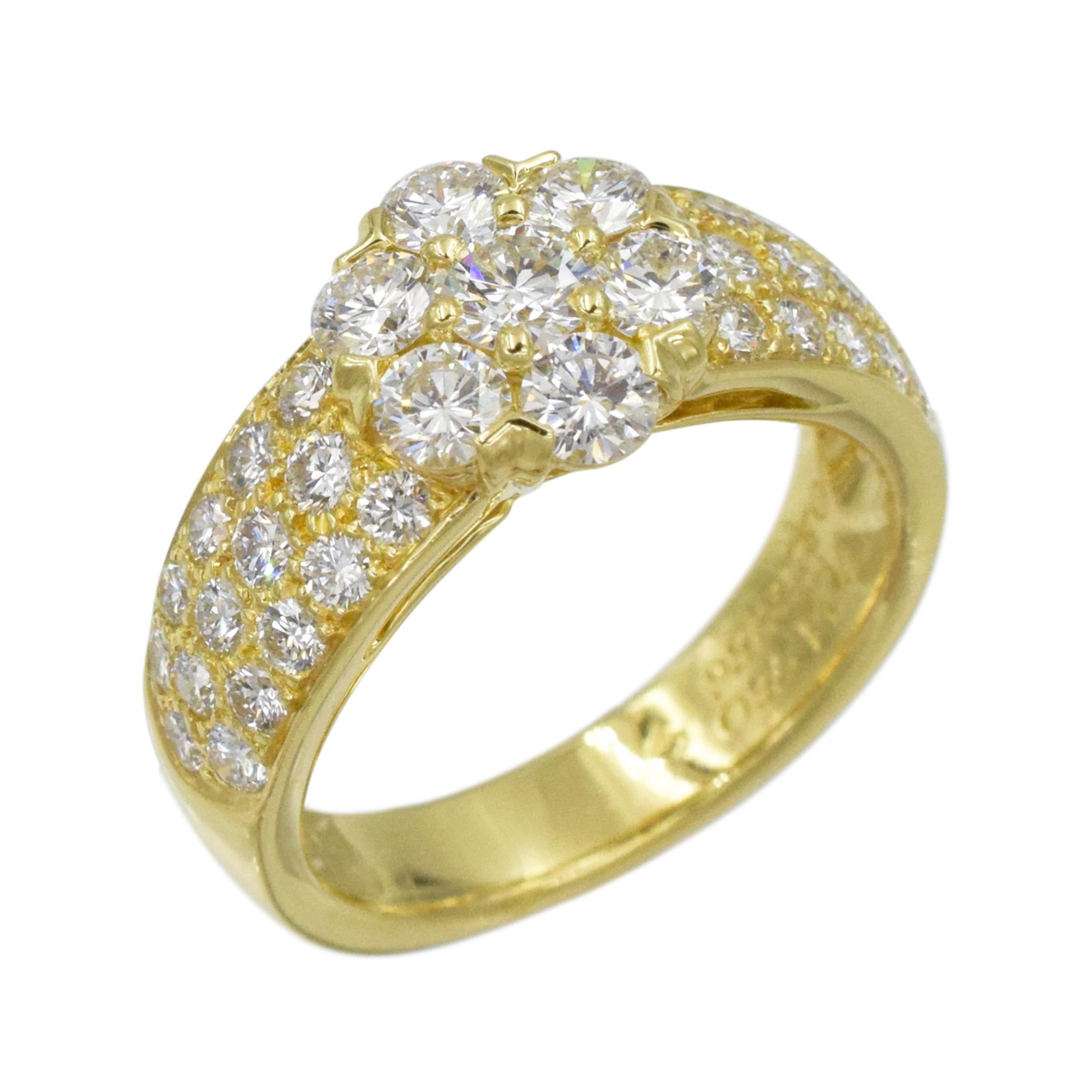 Van Cleef & Arpels Bague « Flaurette » en diamants Excellent état - En vente à New York, NY