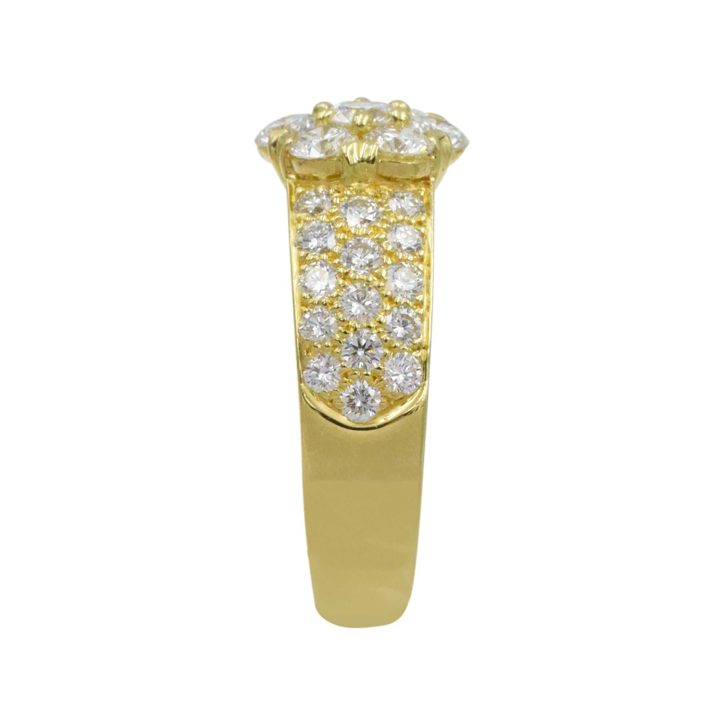 Van Cleef & Arpels „Fleurette“ Diamantring für Damen oder Herren im Angebot