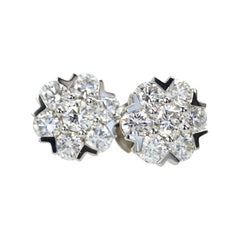 Van Cleef & Arpels Fleurette Diamond Stud Earrings