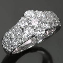 VAN CLEEF & ARPELS Fleurette Diamond White Gold Large Ring