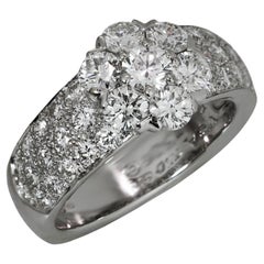 VAN CLEEF & ARPELS Fleurette Diamond White Gold Large Ring