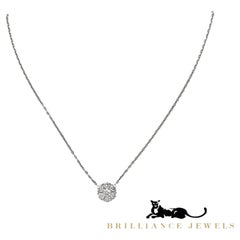 Van Cleef & Arpels Fleurette Pendant Necklace in 18k White Gold