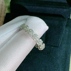 Van Cleef & Arpels Fleurette Sunflower Diamond Line Ring Size 53