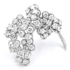 Van Cleef &amp;amp; Arpels Broche française à fleurs en diamants