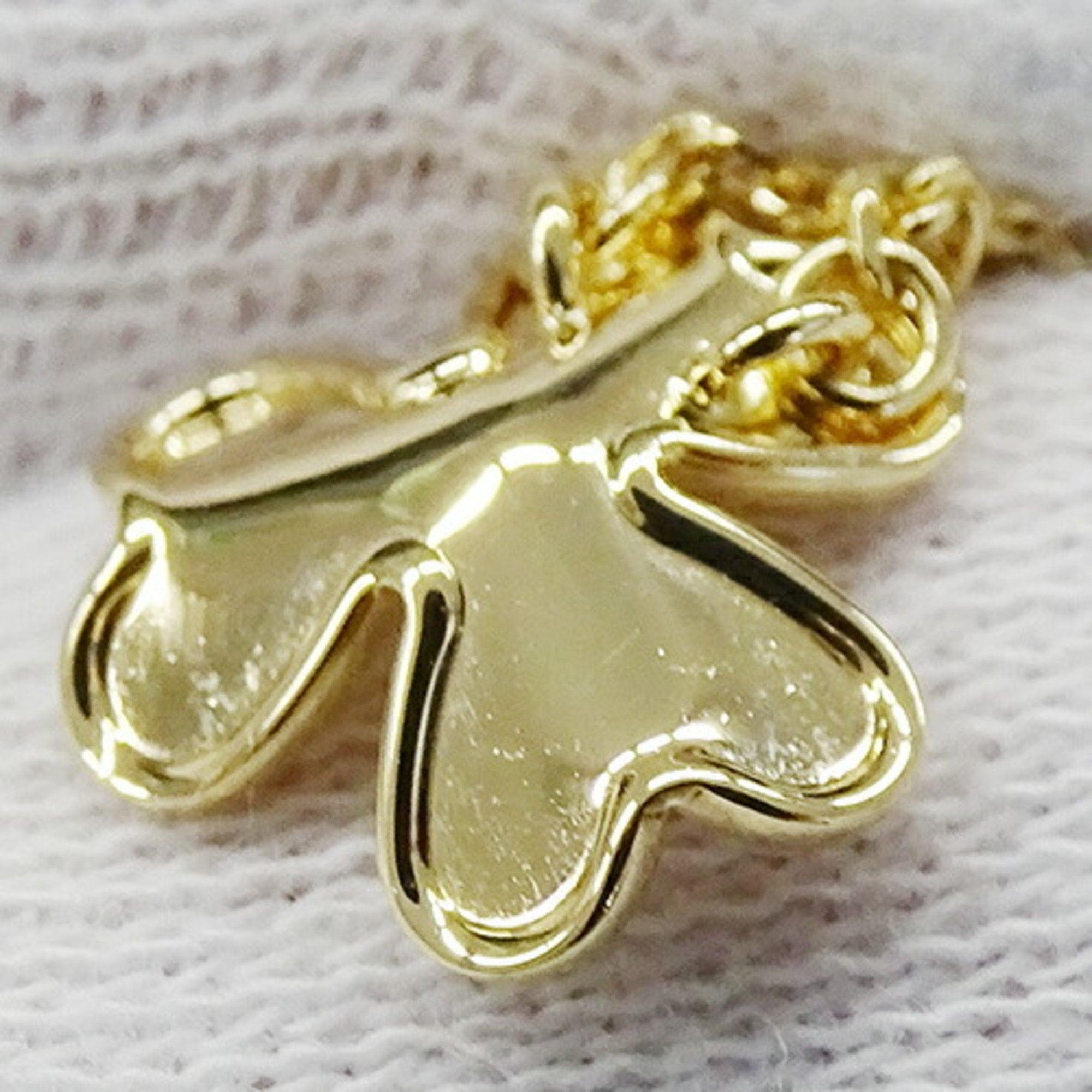 Van Cleef & Arpels Flower Frivole Diamond Necklace in 18K Yellow Gold For Sale 1