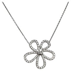 Van Cleef & Arpels Flowerlace Diamond Pendant set in 18k White Gold