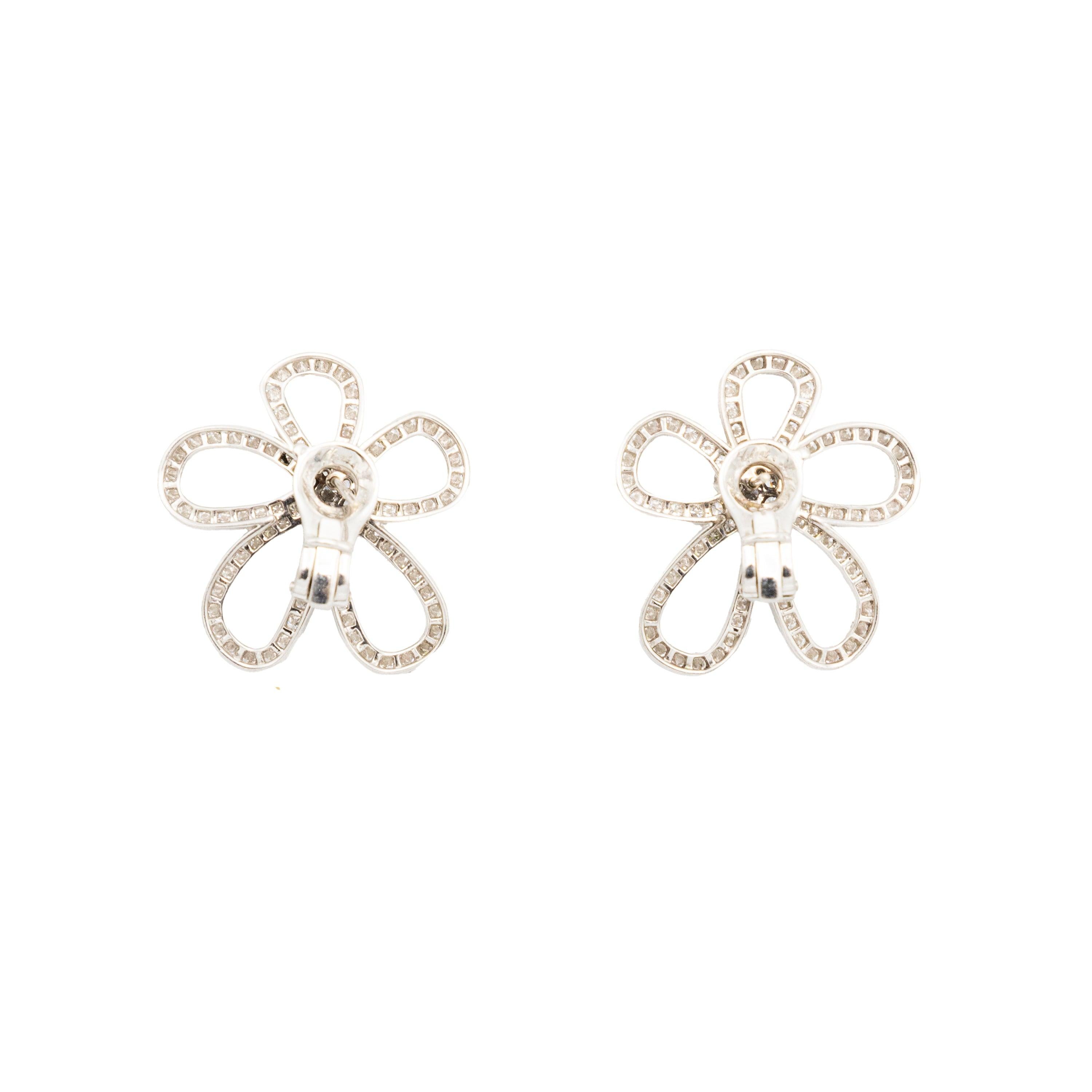 Van Cleef & Arpels Flowerlace Earrings - '90s In Excellent Condition For Sale In Milano, IT