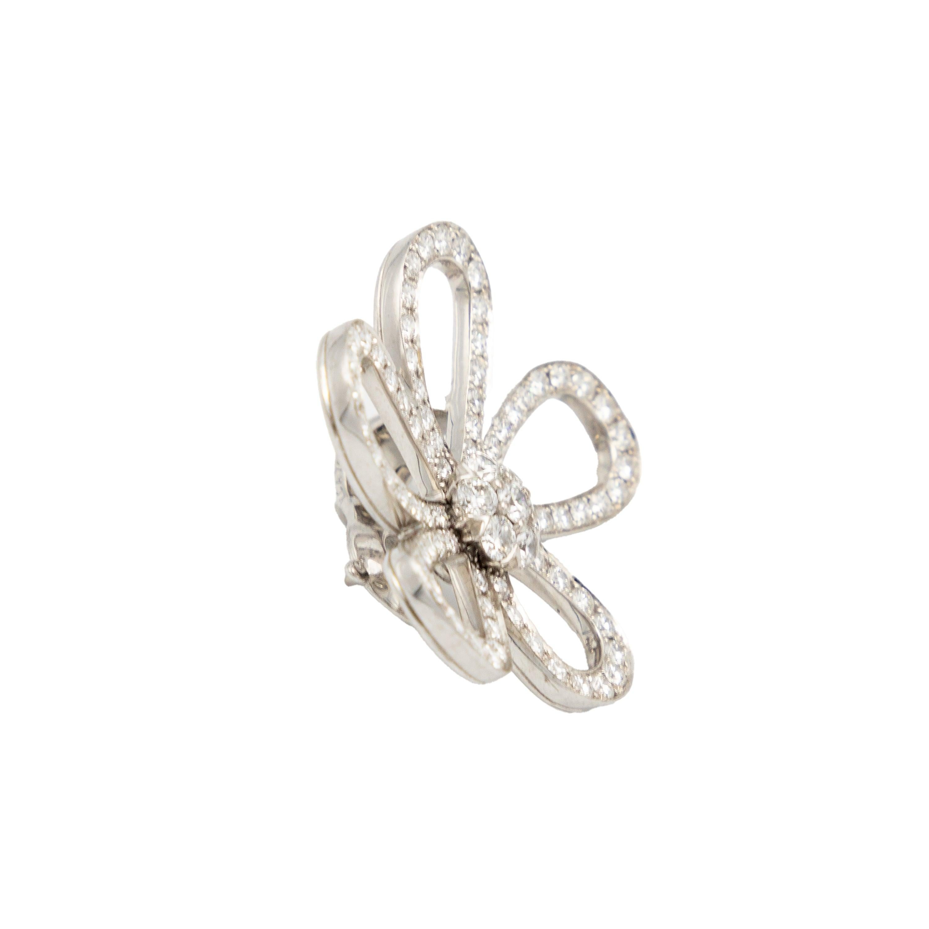 Van Cleef & Arpels Flowerlace Earrings - '90s For Sale 2