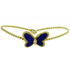 Van Cleef & Arpels Flying Beauties Blue Lapis Lazuli Butterfly Bracelet