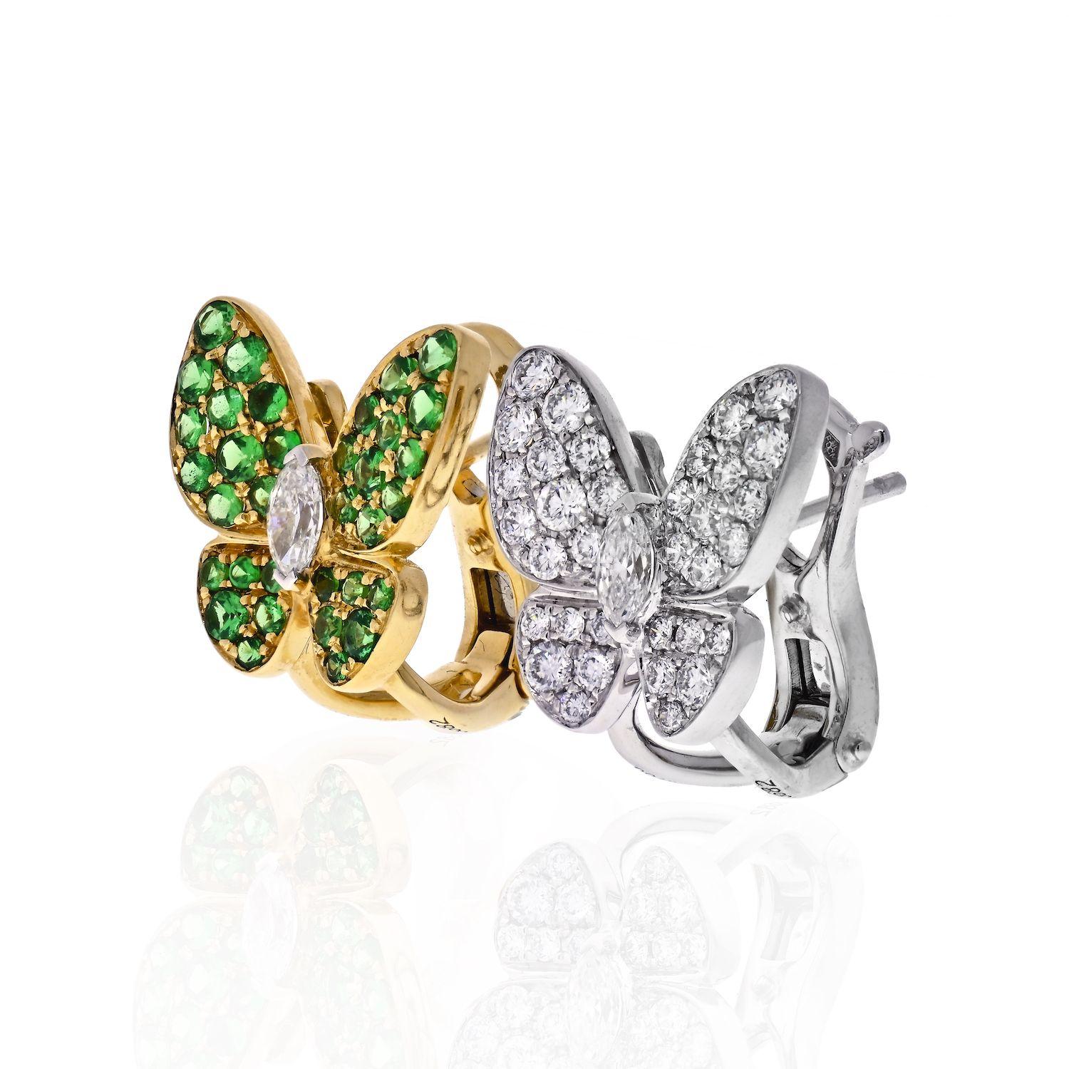 van cleef earrings butterfly