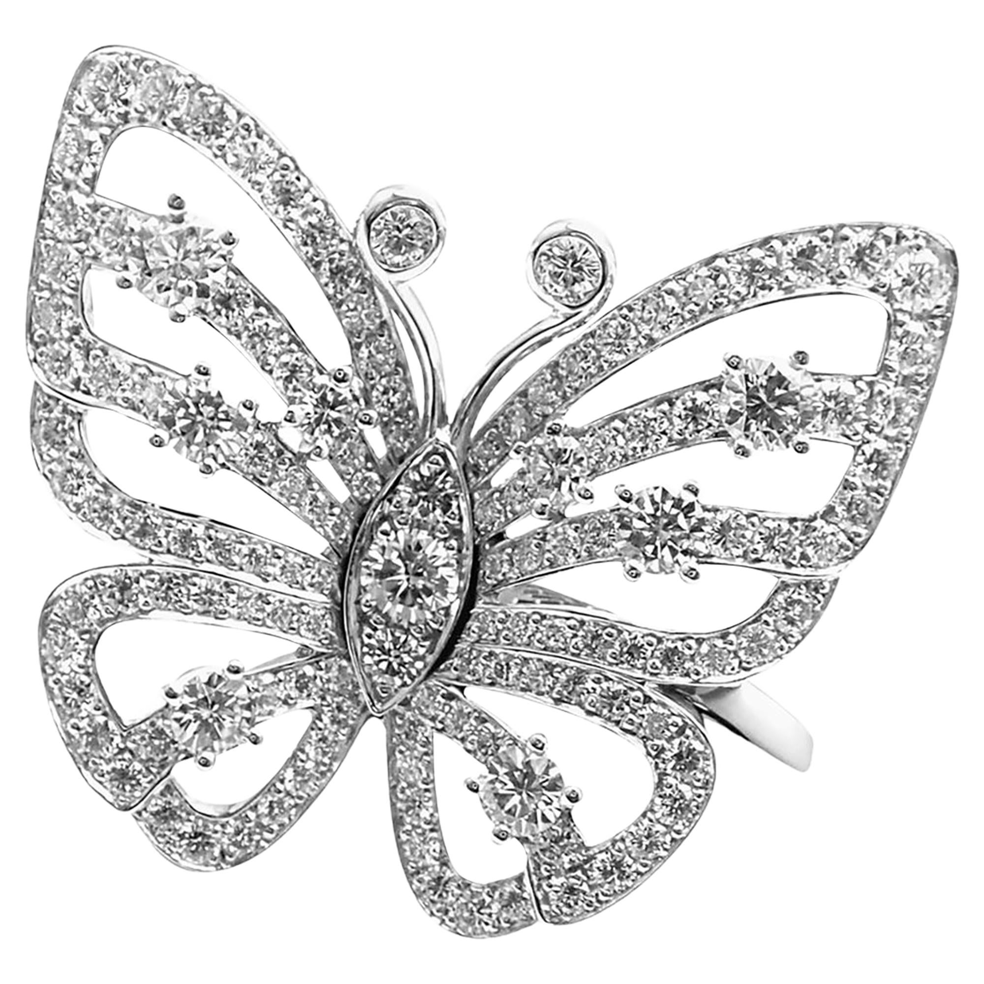 Van Cleef & Arpels Flying Butterfly Diamond Ring
