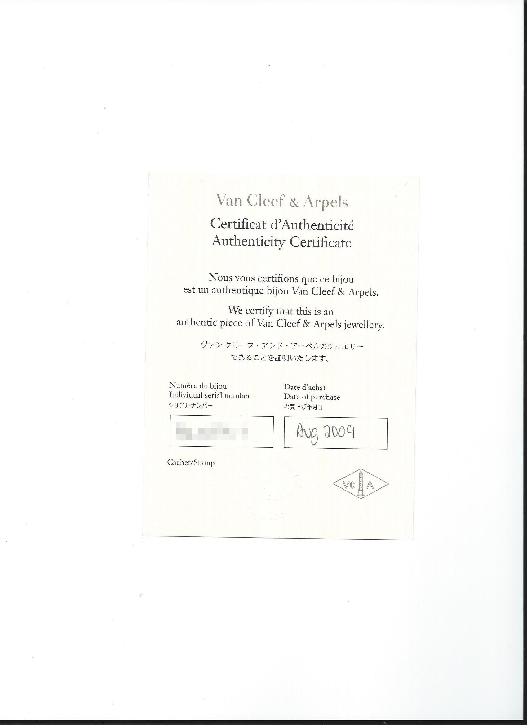 Van Cleef & Arpels Bracelet Folie Des Pres Excellent état à Miami, FL