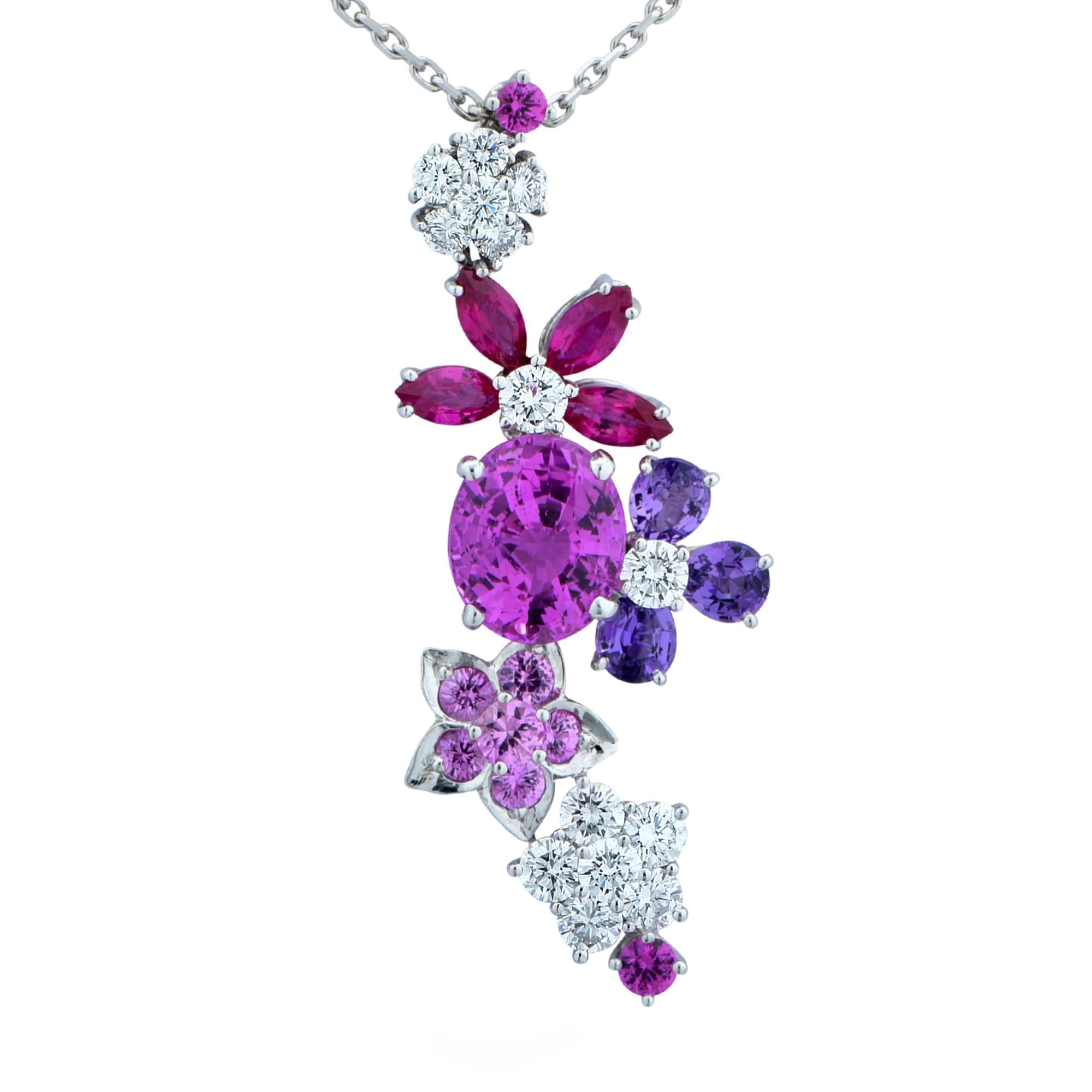 Van Cleef & Arpels Folie Des Pres Sapphire and Diamond Necklace