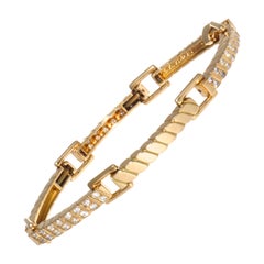 Van Cleef & Arpels France 18 Karat Diamond Gold Bracelet