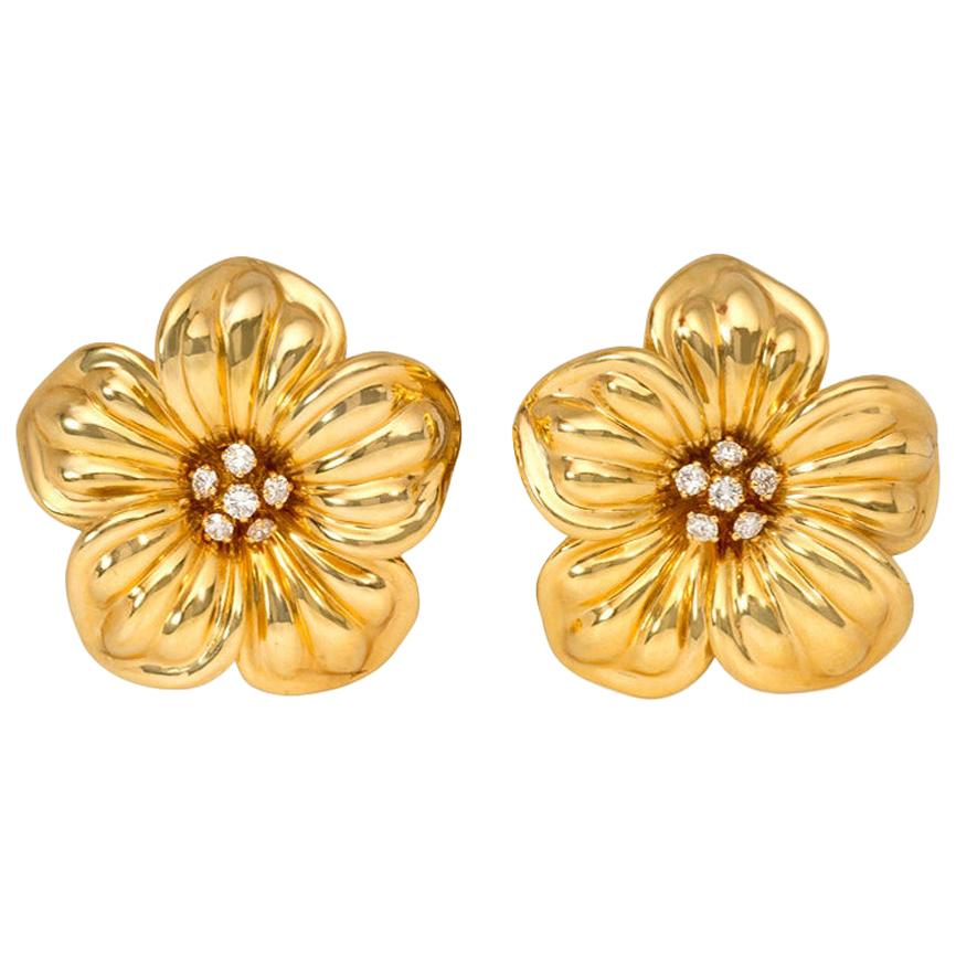 Van Cleef Flower Earrings