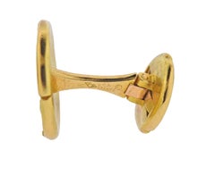 Van Cleef & Arpels France Taurus Zodiac Sign Gold Cufflinks