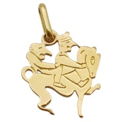 Van Cleef & Arpels French 18K Gold Charm Pendant 'Les 3 Inséparables'