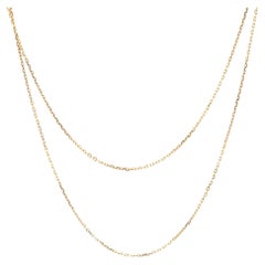 Van Cleef & Arpels French 18k yellow gold chain necklace