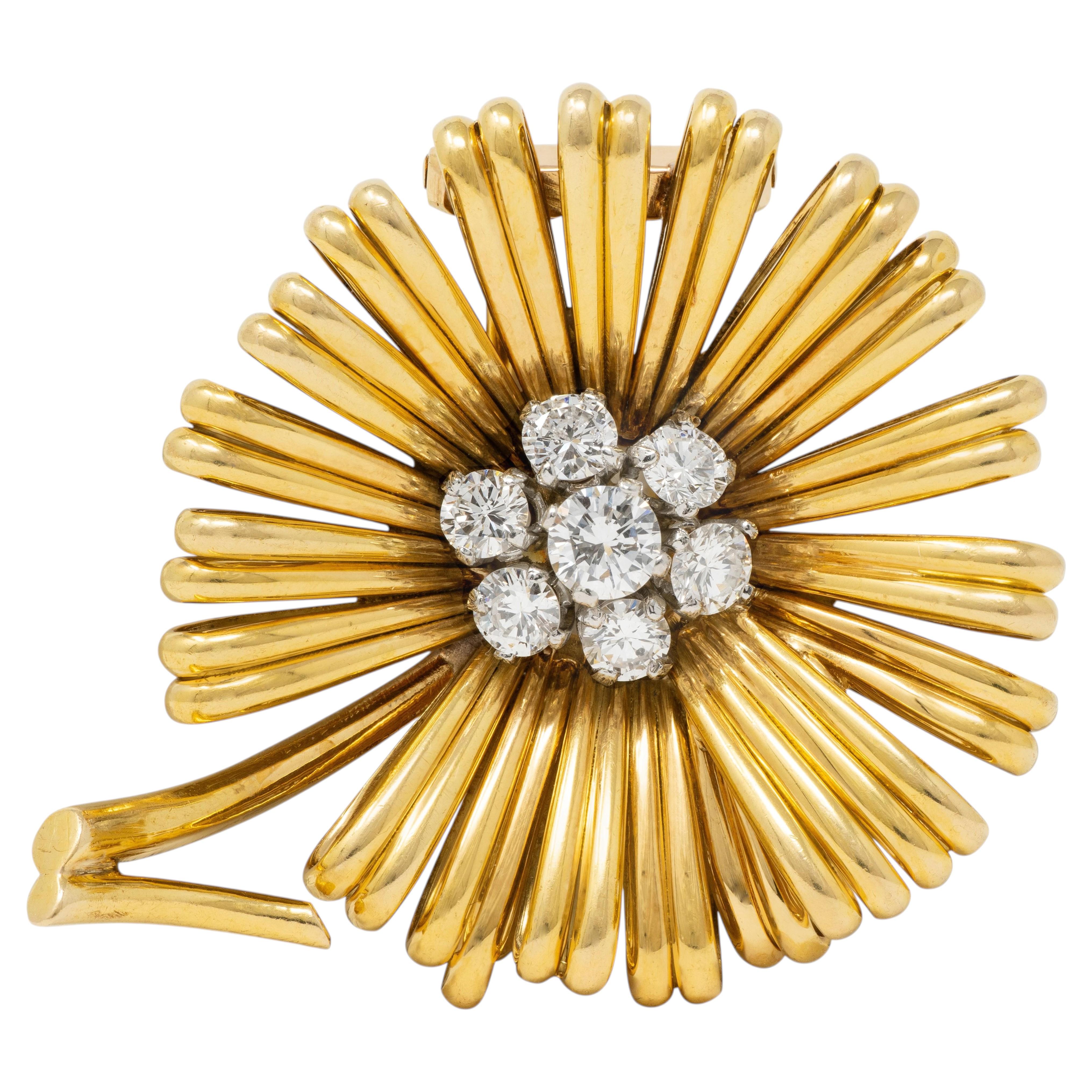 Van Cleef and Arpels French 1960's Diamond Platinum 18K Gold