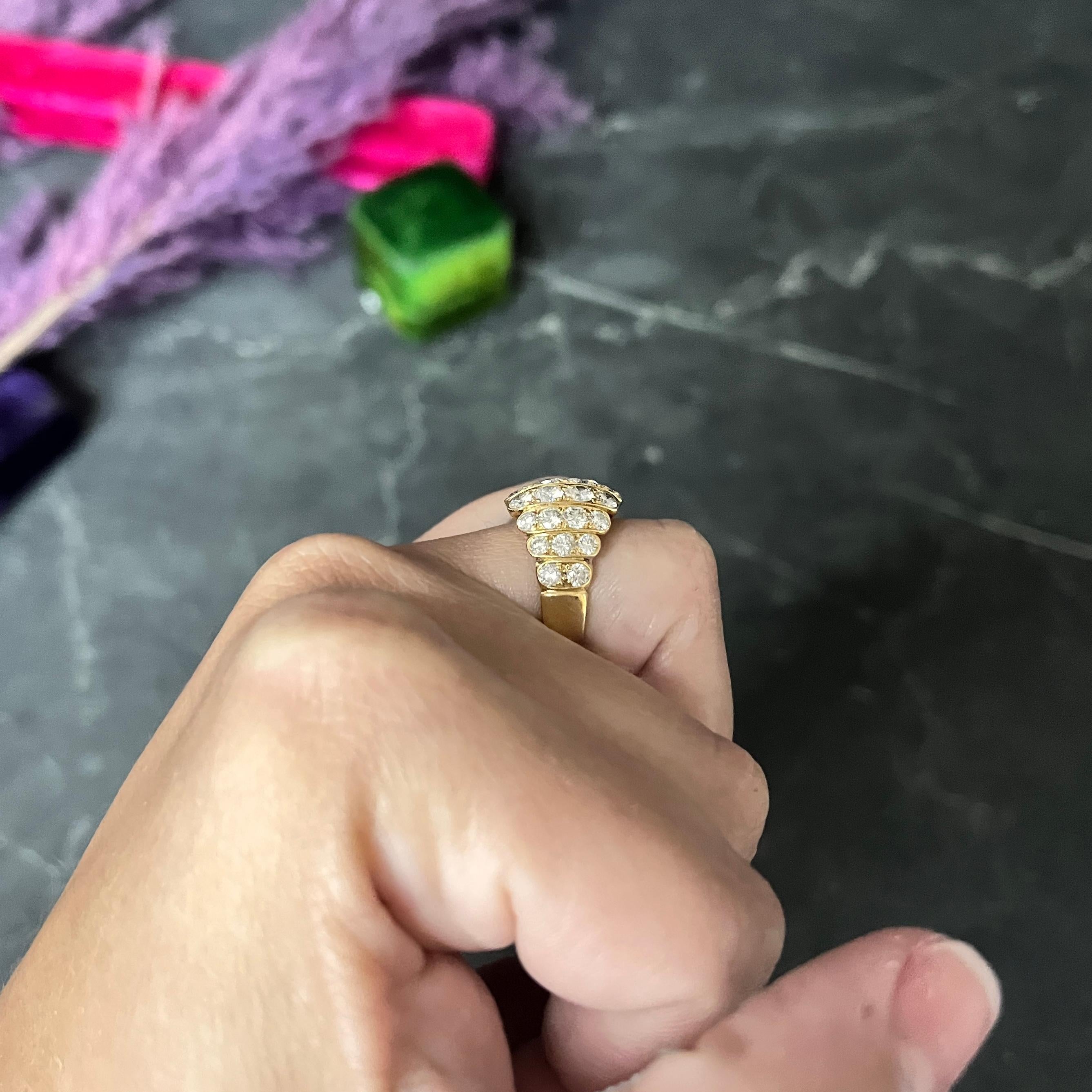 Van Cleef & Arpels Französischer Vintage-Ring, 2,95 Karat Diamant 18 Karat Gelbgold 5