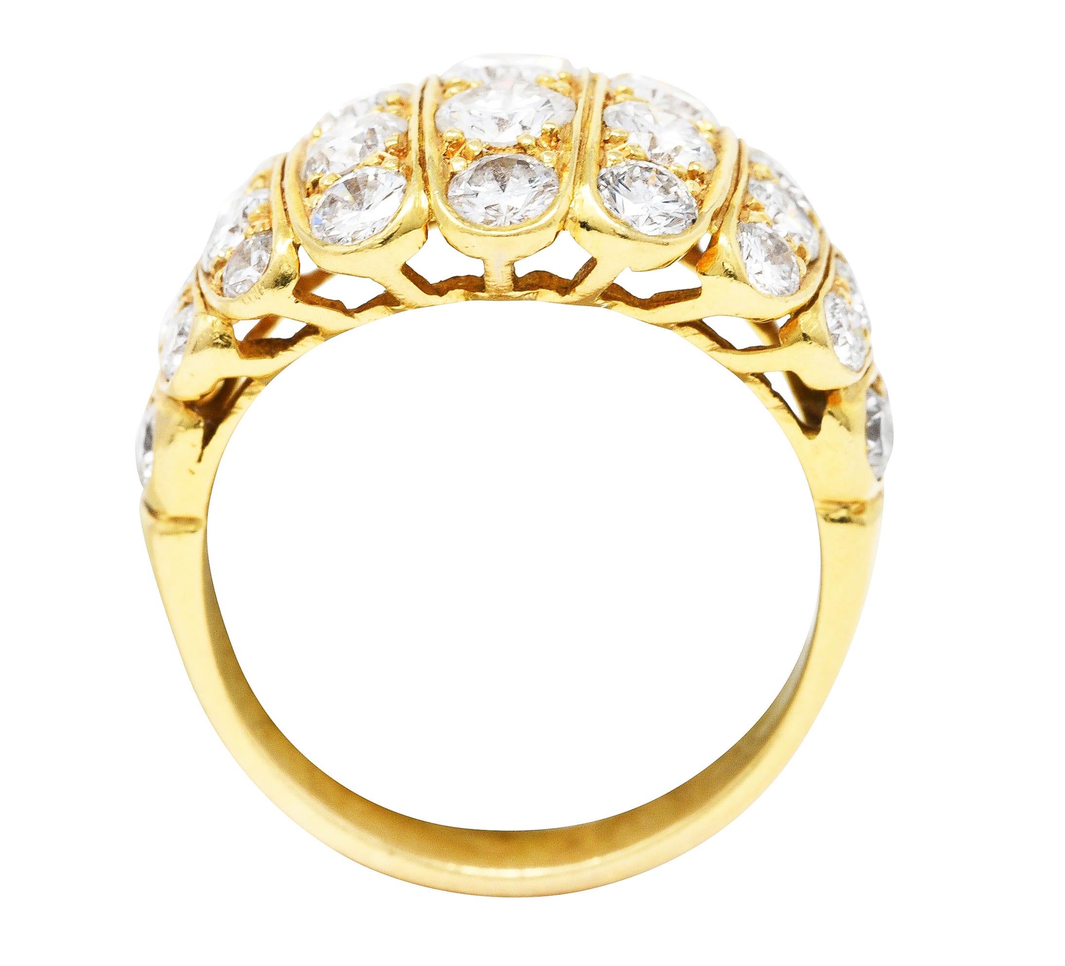 Van Cleef & Arpels Französischer Vintage-Ring, 2,95 Karat Diamant 18 Karat Gelbgold 2