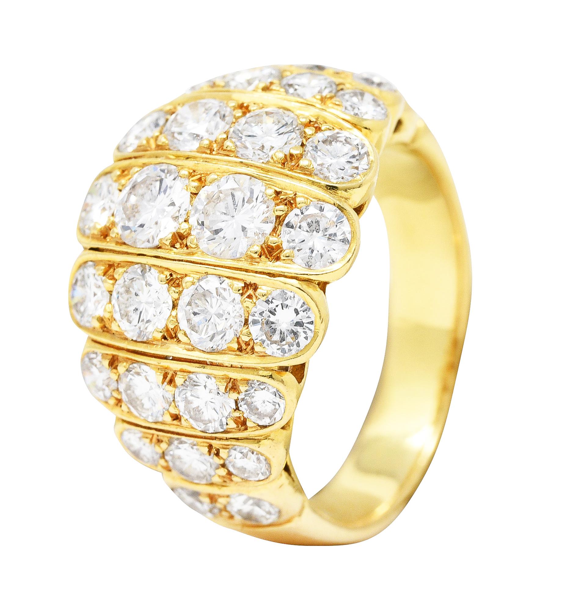 Van Cleef & Arpels Französischer Vintage-Ring, 2,95 Karat Diamant 18 Karat Gelbgold 3