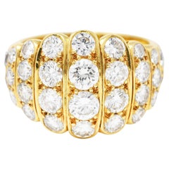Van Cleef & Arpels Französischer Vintage-Ring, 2,95 Karat Diamant 18 Karat Gelbgold