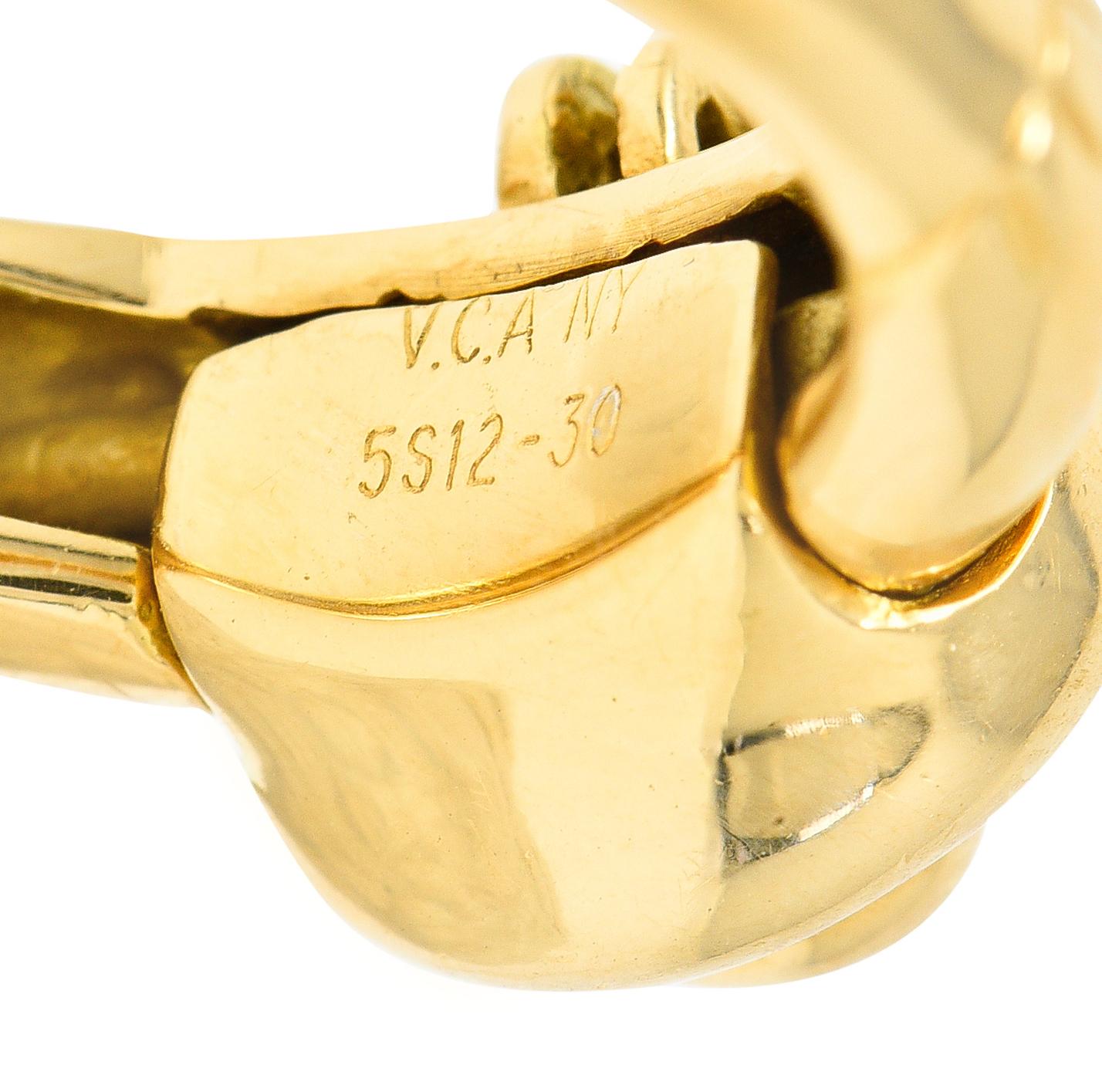 Van Cleef & Arpels French Diamond 18 Karat Gold Teddy Bear Pendant Vintage Ring 2