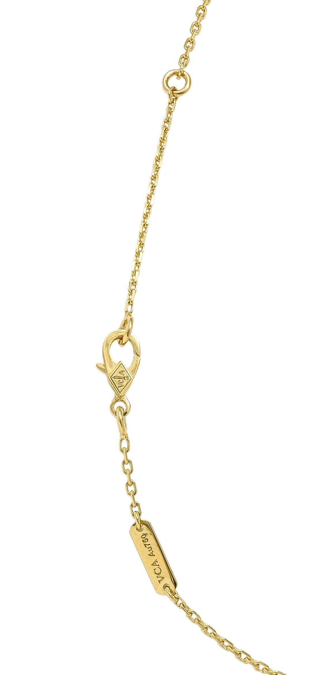 Van Cleef & Arpels Französischer Diamant 18K Gelbgold Große Frivole Halskette Damen im Angebot