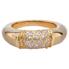 Van Cleef & Arpels, bague « Philippe » en or jaune 18 carats avec diamants français