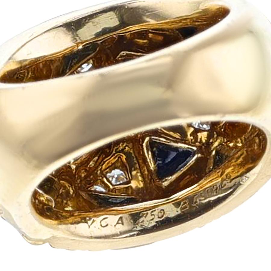 Van Cleef & Arpels French Lapis Lazuli & Diamond Necklace, Earring, Ring, Bangle 3