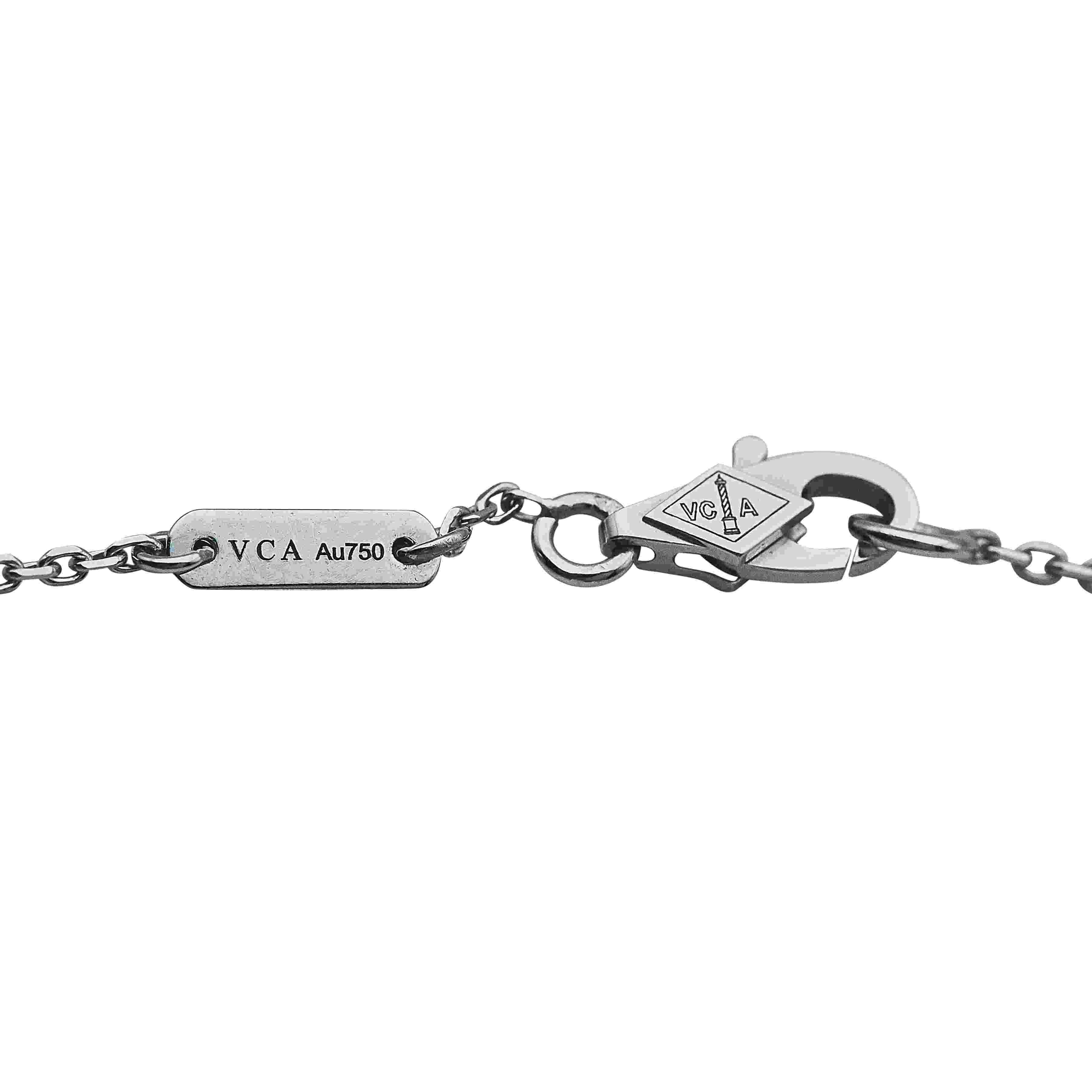 Van Cleef & Arpels Frivole 18K Weißgold Diamantarmband VCA Seriennummer im Angebot 1