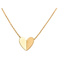 Van Cleef & Arpels Frivole Collier cœur en or jaune 18 carats